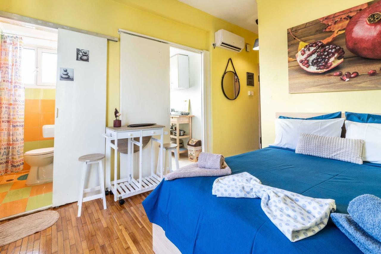 Central 6Th Floor Studio Near Metro & View&200Mbps 아테네 외부 사진